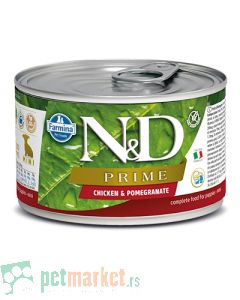 N&D Grain Free: Vlažna hrana za štence Prime Mini Puppy, Nar i PiletinaN&D Grain Free: Vlažna hrana za štence Prime Mini Puppy, Nar i Piletina