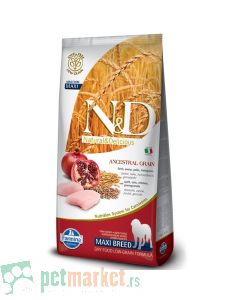 N&D Low Grain: Maxi Adult, Piletina & Nar