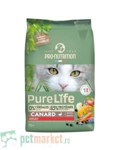 Pro Nutrition Pure Life: Hrana za odrasle mačke Adult, pačetina