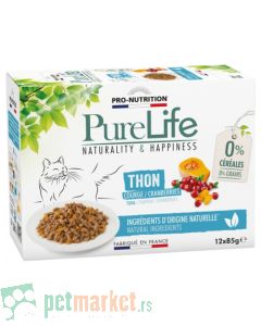 Pro Nutrition Pure Life: Kompletna hrana za mačke Tuna Multipac, tuna 12x85 gr