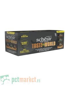 Schesir: Kompletna hrana za pse u brodetu Taste The World Multipac, 6x150 gr