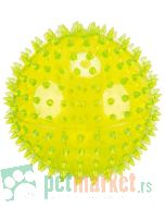 Trixie: Lopta za pse od TPR-a Hedgehog Ball Lime, 12 cm