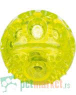 Trixie: Svetleća lopta za igre noću Flashing Ball Lime, 7.5 cm