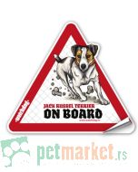 Watchdog: Nalepnica za auto Jack Russel trobojni