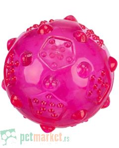 Trixie: Bobičasta lopta za pse Ball Pink, 7 cm