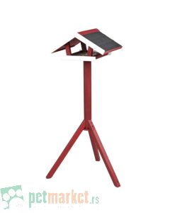 Trixie: Drvena hranilica sa stalkom, crvena