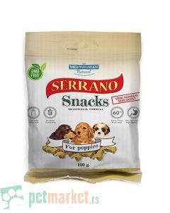 Mediterranean Natural: Poslastica za štence Serrano Snacks, 100 gr