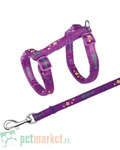 Trixie: Am i povodac za mace Fishbone Fuchsia