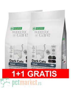 Nature’s Protection Superior Care: Hrana za tamne mačke Dark Cat, 1.5 kg x 2 kom