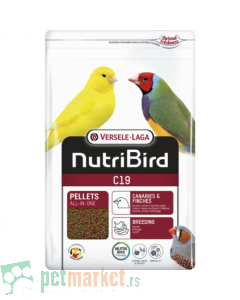 Nutri Bird: Peleti za podršku parenju kanarinaca, tropskih i evropskih zeba C19