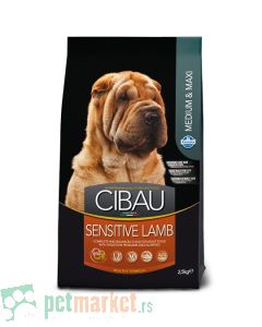 Cibau: Hrana za osetljive pse srednjih i velikih rasa Medium & Maxi Sensitive, Jagnjetina