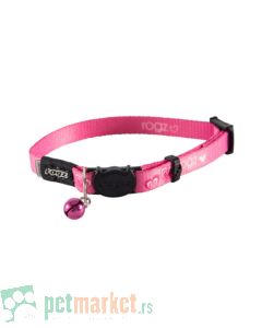 Rogz: Ogrlica za mace Kiddy Cat, Pink Hearts