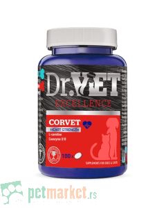 Dr.Vet: Suplement za pse i mačke sa kardiovaskularnim smetnjama Corvet, 100 tabl