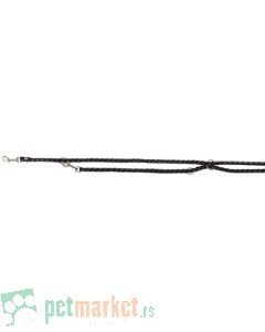 Trixie: Dugi kružni povodac Cavo Black-Graphite