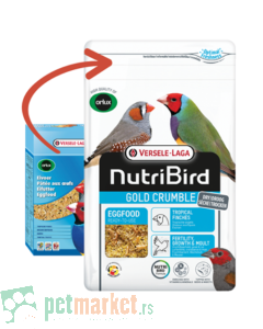 Nutri Bird: Jajčana hrana za tropske zebe Gold Crumble Tropical Finches