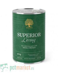 Essential: Pašteta sa komadićima mesa za odrasle pse Superior Living Pate, 400 gr
