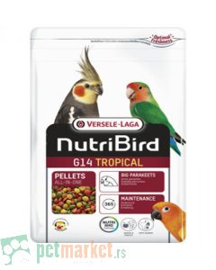 Nutri Bird: Peletirana hrana za srednje papagaje G14 Tropical