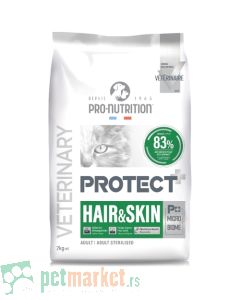 Pro Nutrition Protect: Veterinarksa hrana za mačke Hair&Skin, 2 kg