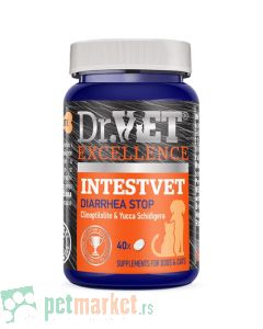 Dr.Vet: Preparat za zaustavljanje dijareje kod pasa i mačaka Intestvet, 40 tabl