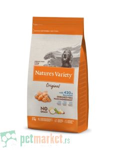 Nature’s Variety Original: Hrana za pse Medium/Maxi Adult, Losos