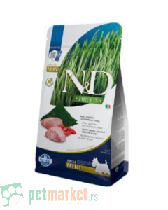 N&D Spirulina: Hrana za odrasle pse malih rasa Mini Adult  Jagnjetina, 2 kg