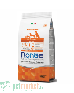 Monge: Hrana za odrasle pse All Breeds Adult, Pačetina