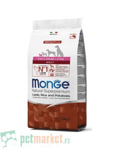 Monge: Hrana za pse minijaturnih rasa Speciality Extra Small Adult, Jagnjetina, Krompir i Pirinač