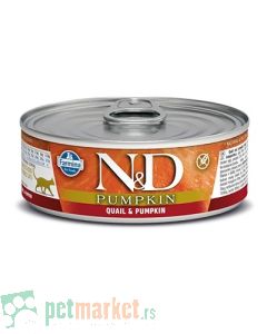 N&D: Vlažna hrana za mačke Pumpkin, 12 x 70 gr