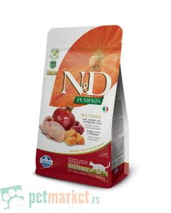 N&D Grain Free: Hrana za sterilisasene mačke, Prepelica