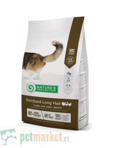 Nature`s Protection Dry Feed: Hrana za sterilisane dugodlake mačke Longhair Sterilised, Živina