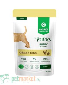 Nature's Protection Prime: Preliv za štence Junior All Breed, 85 gr x 12kom