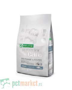 Nature`s Protection Superior Care: Hrana za pse malih rasa sa belom dlakom Adult Grain Free, Bela Riba, 1.5 kg