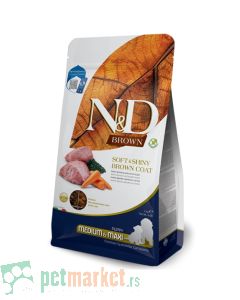 N&D Brown: Hrana za smeđe štence Med/Max Puppy, Jagnjetina & Spirulina