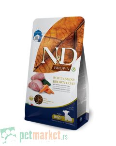 N&D Brown: Hrana za smeđe štence Mini Puppy, Jagnjetina & Spirulina
