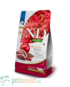 N&D Quinoa: Hrana za mačke Hairball, Pačetina & Kinoa