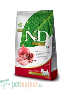 N&D Prime: Hrana za pse Mini Adult, Piletina i Nar