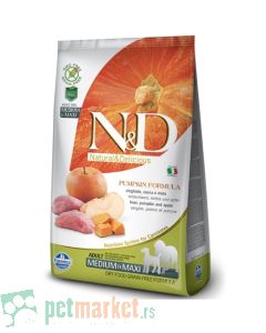 N&D Pumpkin: Hrana za pse Medium/Maxi Adult, Bundeva & Divlja Svinja