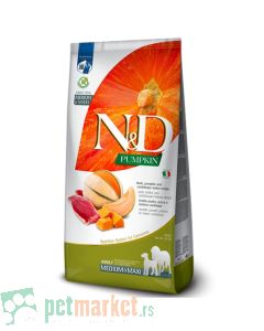 N&D Pumpkin: Hrana za pse Medium/Maxi Adult, Pačetina & Dinja