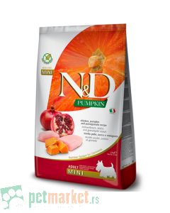 N&D Pumpkin: Hrana za pse Mini Adult, Bundeva & Piletina