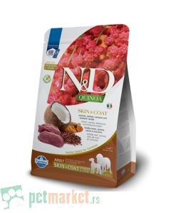 N&D Quinoa: Hrana za podršku koži Med/Max Adult Skin&Coat, Jelen & Kinoa