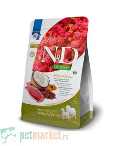 N&D Quinoa: Hrana za podršku koži Med/Max Adult Skin&Coat, Pačetina & Kinoa