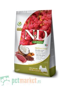 N&D Grain Free: Skin & Coat, Kinoa & Pačetina