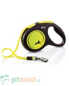 Flexi: Povodac New Neon Tape Yellow