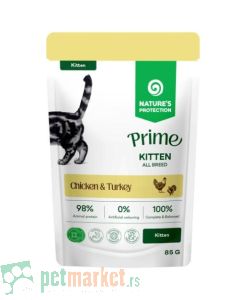 Nature’s Protection Prime: Preliv za mačiće Kitten, 85 gr x 12 kom