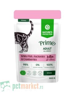 Nature’s Protection Prime: Preliv za odrasle mačke Urinary, 85 gr x 12 kom