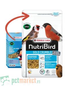 Nutri Bird: Jajčana hrana za Evropske zebe Gold Crumble European Finches
