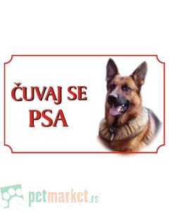 Kozmo: Tabla Čuvaj se psa, Nemački Ovčar latinica