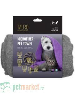 Tauro: Peškir za pse i mačke Microfiber Towel Grey