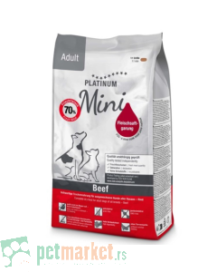 Platinum: Hrana za odrasle pse malih rasa Adult Mini, Govedina