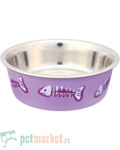 Trixie: Posuda od nerđajućeg čelika Stainless Steel Bowl Fish Pink
